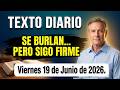 TEXTO DIARIO DE HOY | ¡No me avergonzaré de servir a Jehová! 🌟 Viernes 19 de Junio 2026