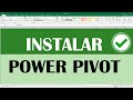 Como instalar Power Pivot en Excel