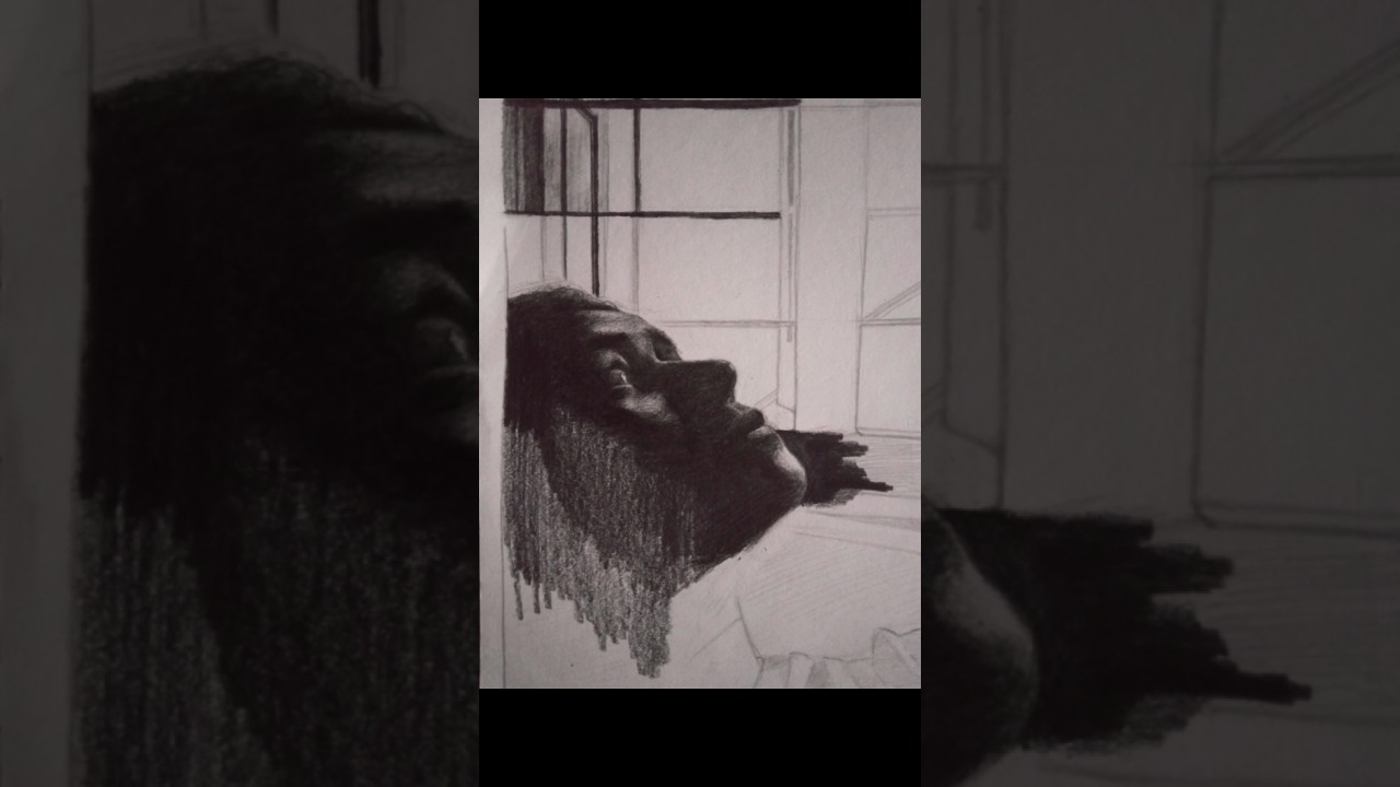 SELF PORTRAIT PAINTING//PENCIL SHADING ✏ haven't yet posted old one 