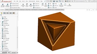 Advance Extrude Cut  - Solidworks Tutorial