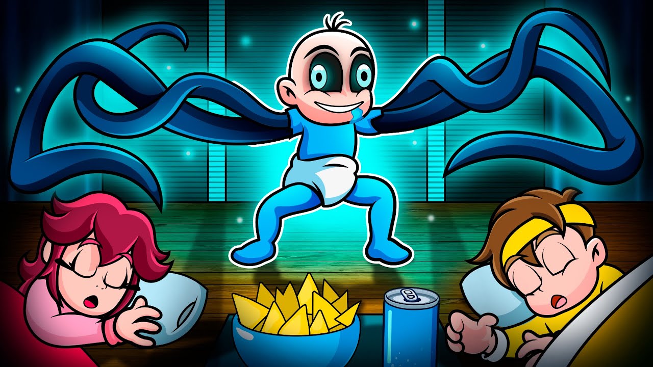 NO DUERMAS CERCA de BEBE NOOB… (no es humano) 😱🛏️👀 en Minecraft 😱 BEBE NOOB