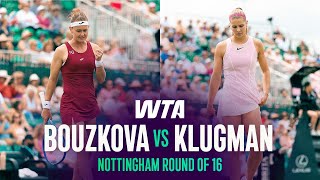 Marie Bouzkova Vs. Hannah Klugman 2026 Nottingham Round Of 16 Wta Match Highlights