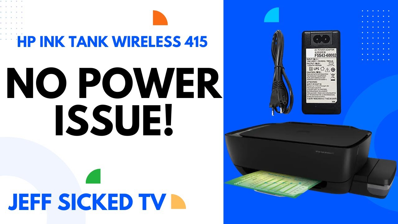 HP ink tank wireless 415 Printer No 
