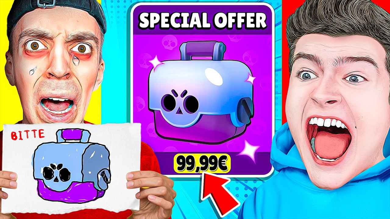 Ich KAUFE ALLES was ER ZEICHNET in BRAWL STARS !! (-1000€)