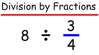 How to Divide a Whole Number by a Fraction - Math