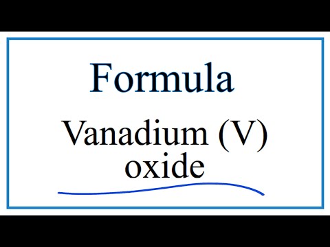 Video: Ano ang vanadium V phosphate?