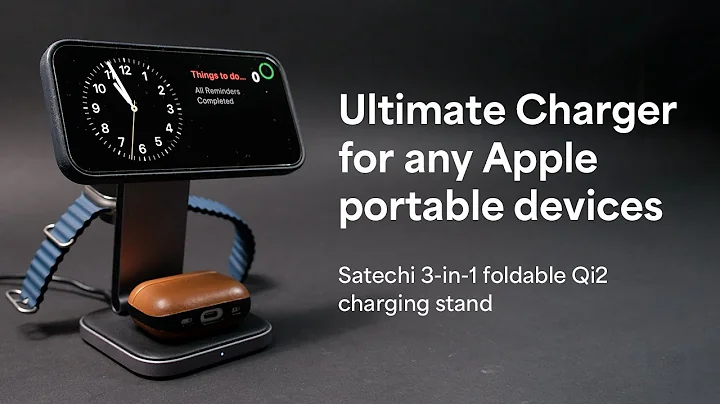 Ultimate charger for any Apple portable device: Satechi 3-in-1 Foldable Qi2 Wireless Charging Stand