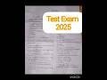 Test Exam 2025 Finance 1st paper #exam