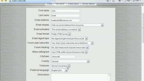 How to edit/update your profile on moodle