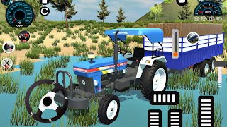 Powertrac 439 Plus Tractor Offroad Driving - Indian Tractor Simulator 3D - Android Gameplay screenshot 4