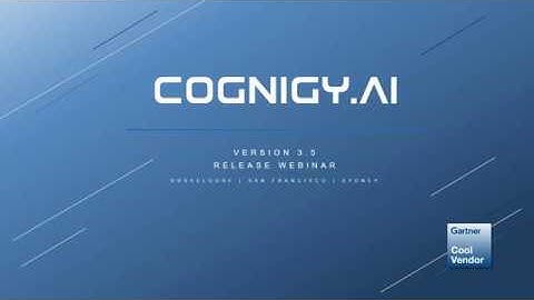 COGNIGY.AI 3.5 Release Webinar - DE
