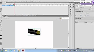 Adobe Flash -  Using the 3D rotation tool and translation tool