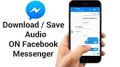 How To Download Audio on Facebook Messenger  - Durasi: 1:32. 