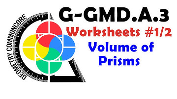 G-GMD.A.3 Worksheets #1 & #2 - Prisms and their Volume