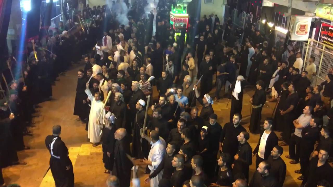 مشق ألسنوي ألكبير هـيئة شباب شارع ألمدينه ألنجف ألاشرف ليلة العاشر من محرم1438