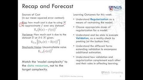 06.pre.02 Intro to Regularization and Validation « Machine Learning « NUS School of Computing