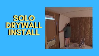Mobile Home Remodel | Drywall in The Master Bedroom