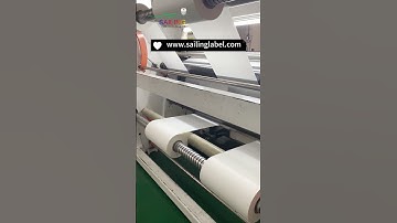 Check out our label jumbo rolls being slit #label #quality #sailing #factory #material #workshop