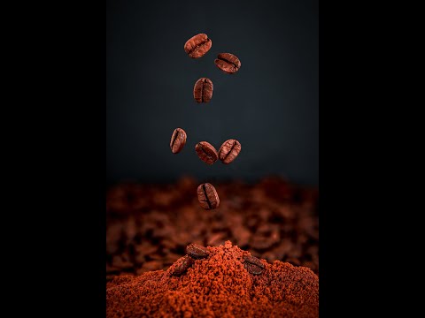 Levitating coffee beans