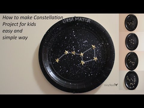 How to make 3D Constellation Project for kids easy and simple way: science project, STEM project