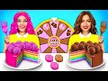 100 Layers of Bubble Gum vs Chocolate Food Challenge | Giant vs Tiny Sweets by RATATA CHALLENGE