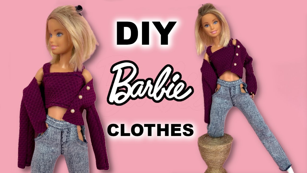 DIY BARBIE CLOTHES, How to Make Fashion Barbie Doll Clothes