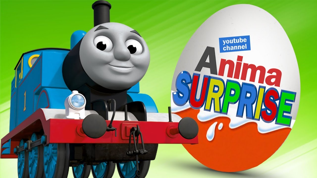 Томас и друзья в киндер сюрприз мультфильм,10 из 100 яиц коллекция Animasurprise