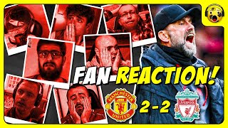 Liverpool Fans FURIOUS Reactions to Man Utd 2-2 Liverpool | PREMIER LEAGUE