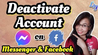 How to DEACTIVATE MESSENGER and Facebook Account 2021 Tagalog