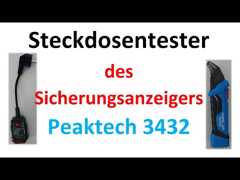 Peaktech 3432 Sicherungsfinder als Steckdosen- und RCD - Tester (Teil 1) / Elektrotechnik