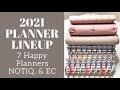 MY 2021PLANNER LINEUP | How I Will Be Using 7 Happy Planners, Notiq, & EC Planners!