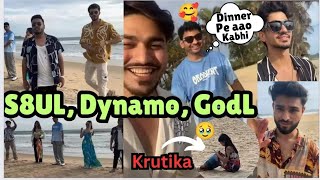 S8ul & Dynamo In Goa Trip❤ | Joker Invited Dynamo For Dinner | Krutika Payal Kaashvi  #goa #s8ul