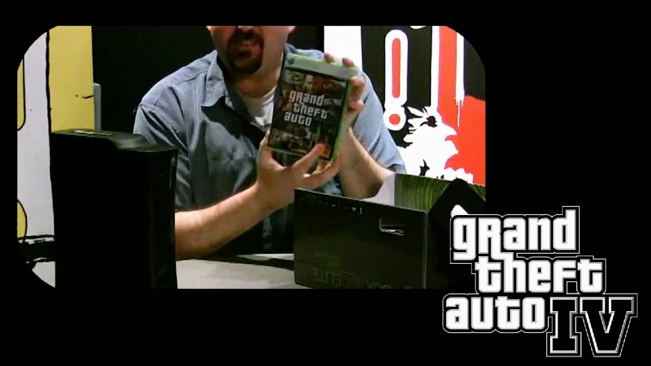 Grand Theft Auto 4 Collectors Edition Unboxing gta 4 Xbox 360 Unboxing 