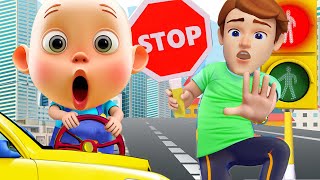 Red Light Stop | Traffic Lights Songs | Wheels on the Bus | Nursery Rhymes | Kindergarten