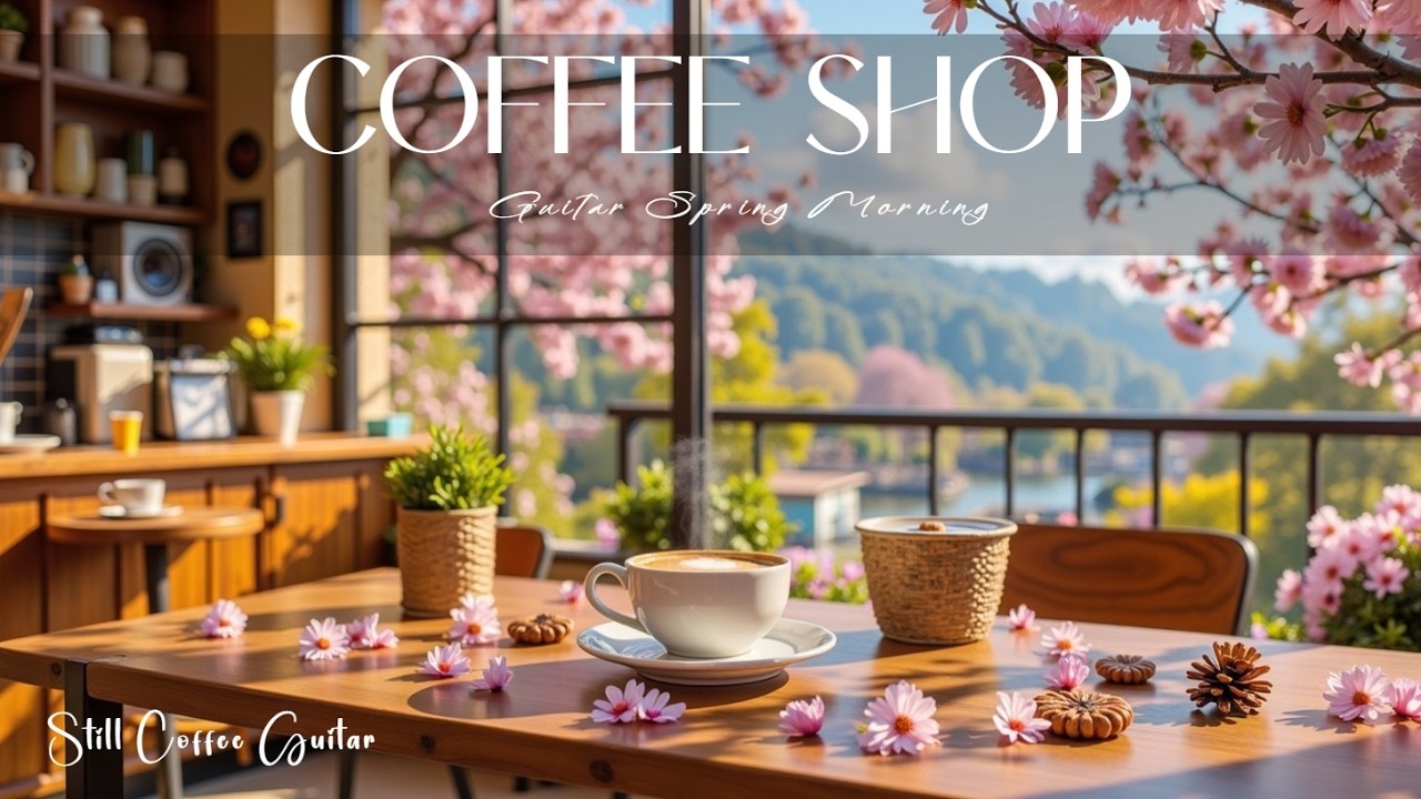 Весеннее Утреннее Кофе Гитара Музыка | Расслабляющие Акустические Вибрации