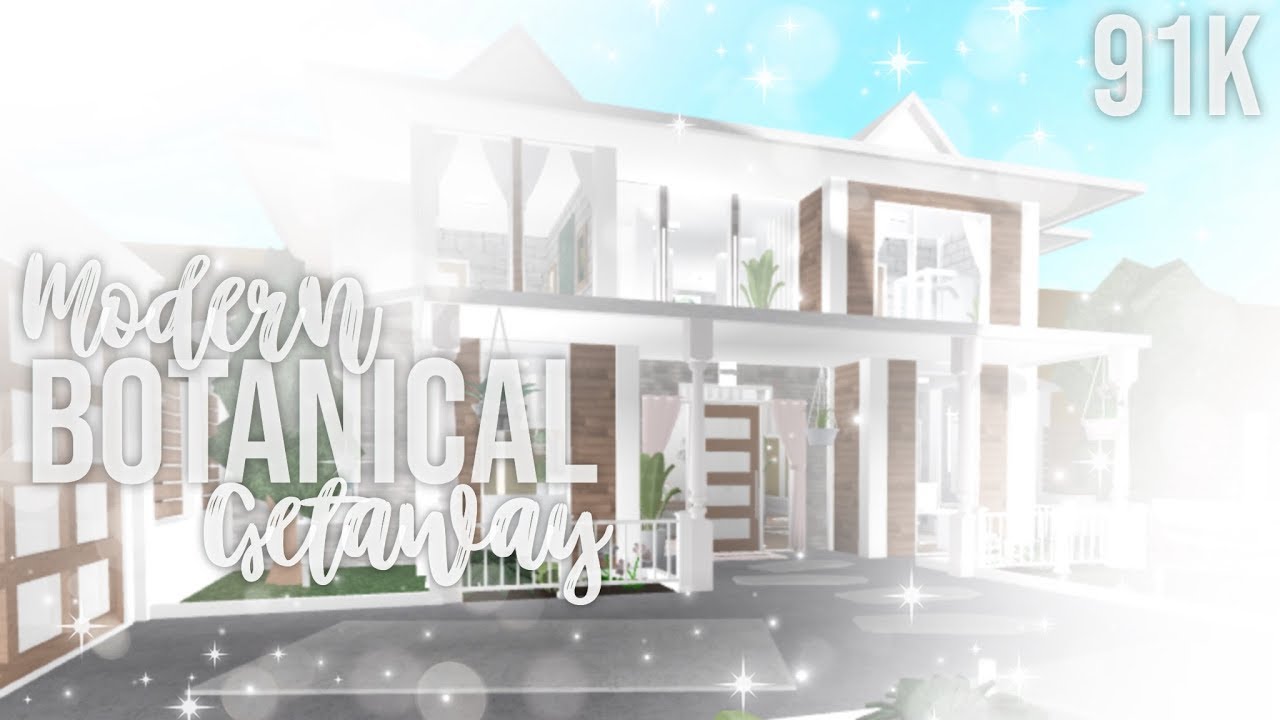 Roblox Bloxburg Modern Botanical Getaway 91k Youtube - roblox bloxburg modern mansion getaway