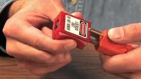 How to use Masterlock plug lockout.
