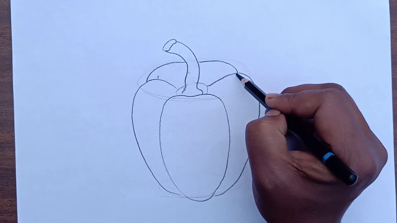 How to draw 5 vegetables step by step for beginners - YouTube