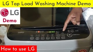 LG Top Load Washing Machine Demo ⚡ How to Use LG Top Load Washing Machine