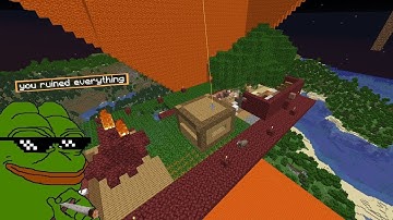 A MineCraft OneBlock CANCELLED By Lavacasting (Grief Blocks, Get Money #74)