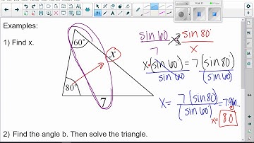 7.1 part 1 Law of sines and area formula