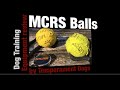 Canine Reward System MCRS® Balls- Independent Dog Training Equipment Review!! Canine Reward System MCRS® Balls- Independent Dog Training Equipment Review!!