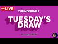 Thunderball draw live Tonight Results from Tuesday 02 June 2026 | Thunderball draw live results