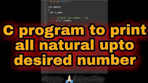 write a c program to print all natural upto desired number | #shorts #code #coding #coder #reels