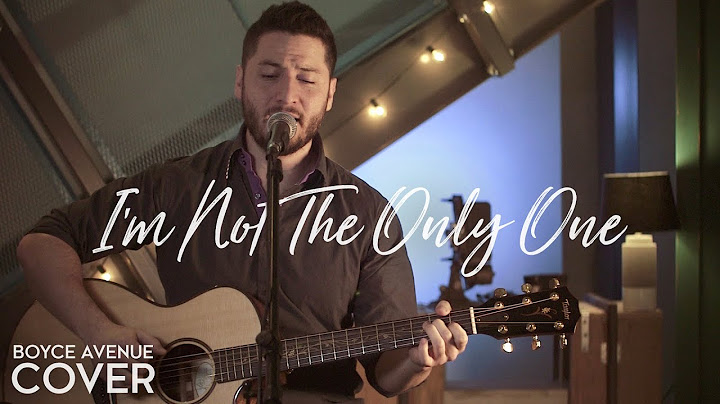 I'm Not The Only One Cover version - Cover performance video thumbnail
