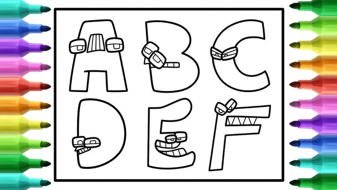 Alphabet Lore Coloring Pages A-Z in 2023