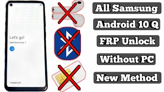 All Samsung 2020 September Android 10 Bypass Google Account Lock Without Pin Sim/Without Pc