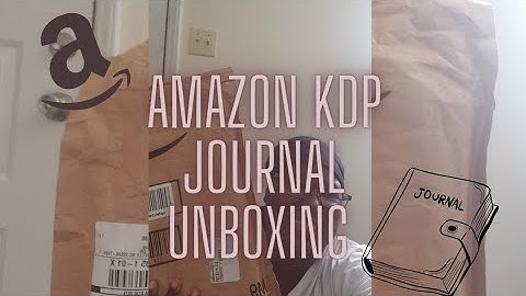 Amazon KDP Journal Unboxing