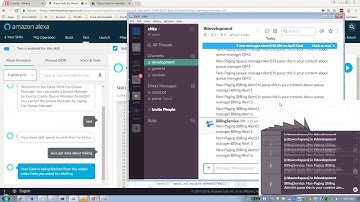 ELK result in slack using ALEXA