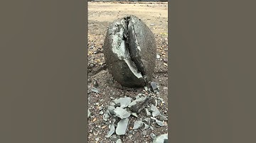 HUGE Boulder CRACKED For Fossils!